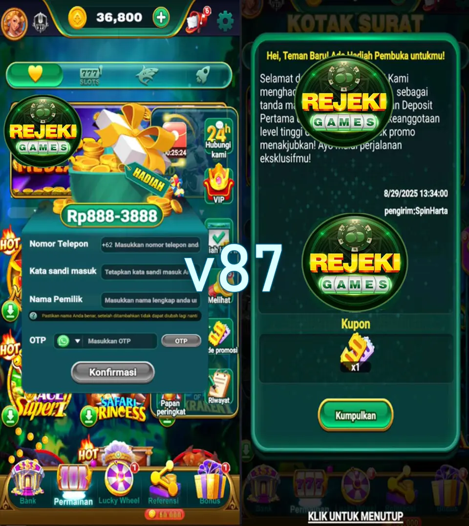 v87 Tangkapan Layar Resmi APK